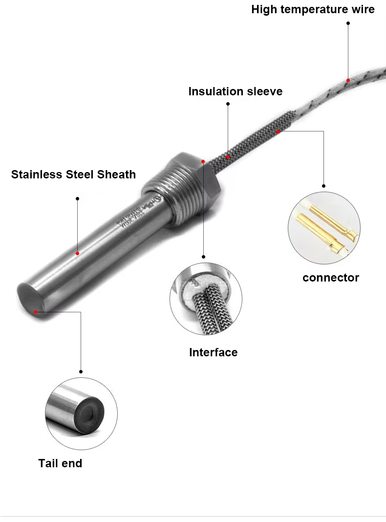 High Temperature 220V 110V 380V Cartridge Heater With Inner Wire For Cladding Machine first1 sheet