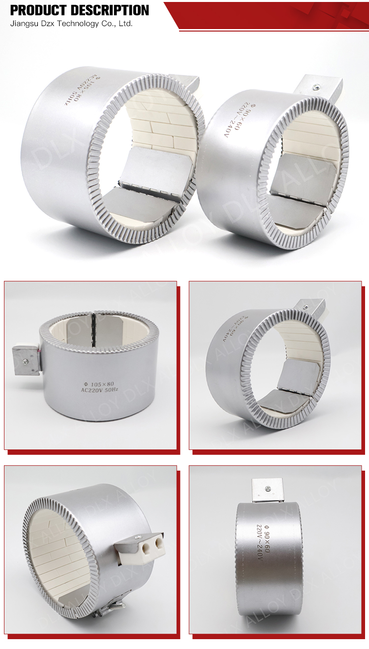 Long Uage Lifetime ​220V 1000W Aluminum Ceramic Band Heater Electric Heating Ring 3 phases first1 sheet