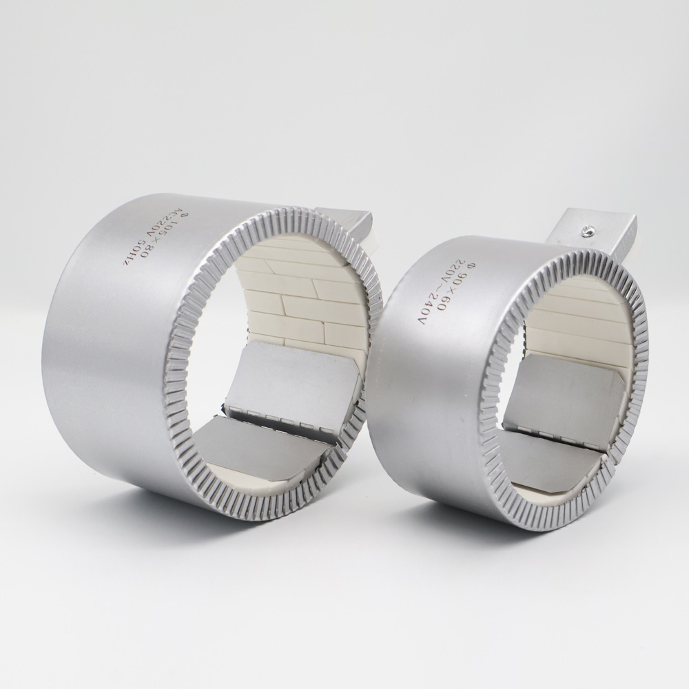 99 Ceramic Stainless Steel Band Heater Ring with 380V 3000W 150 OD For Duct Heating Extrusion