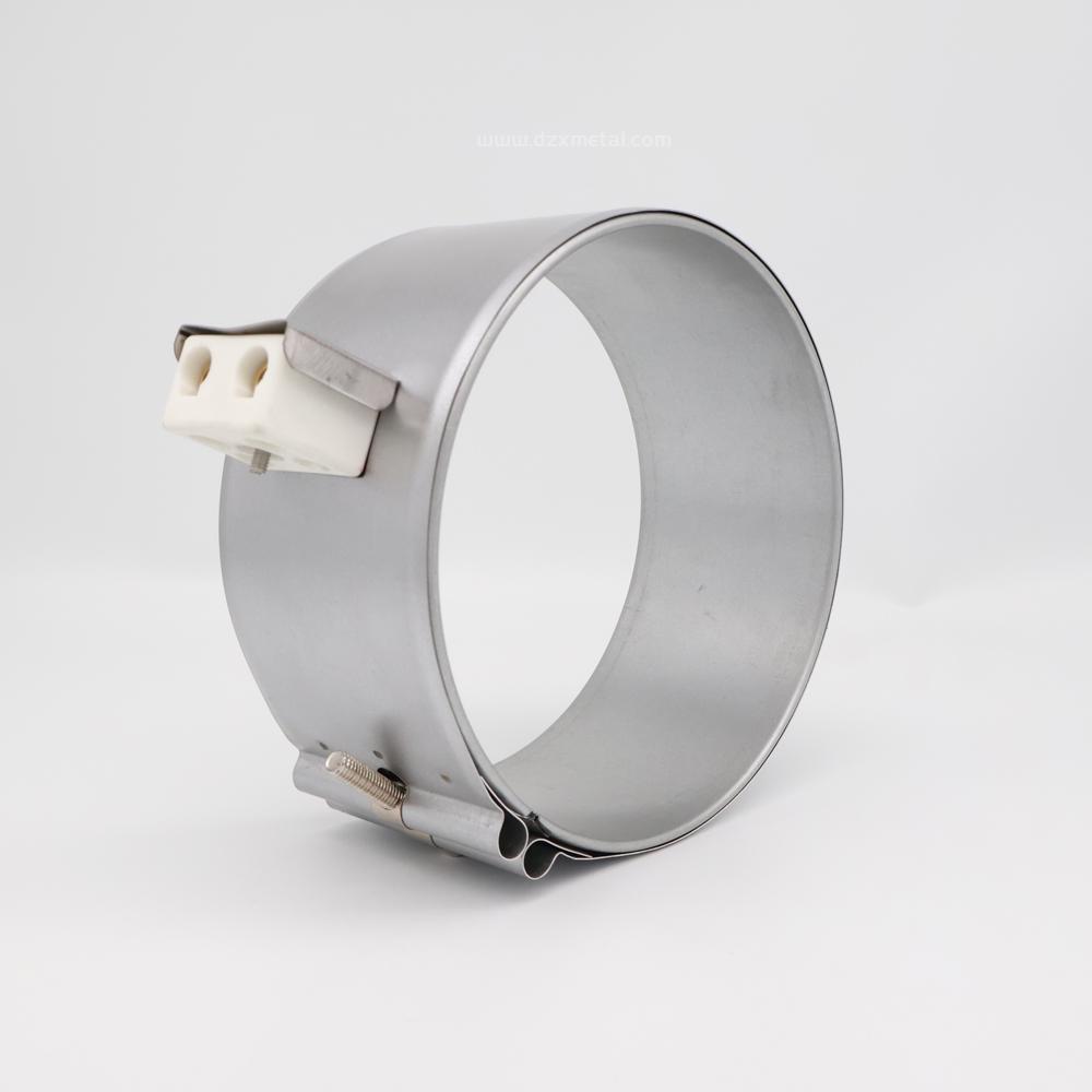 High Temperature 1200℃ Customized Hole Size Stainless Steel Band Heater 220V 600W With MICA first3 sheet