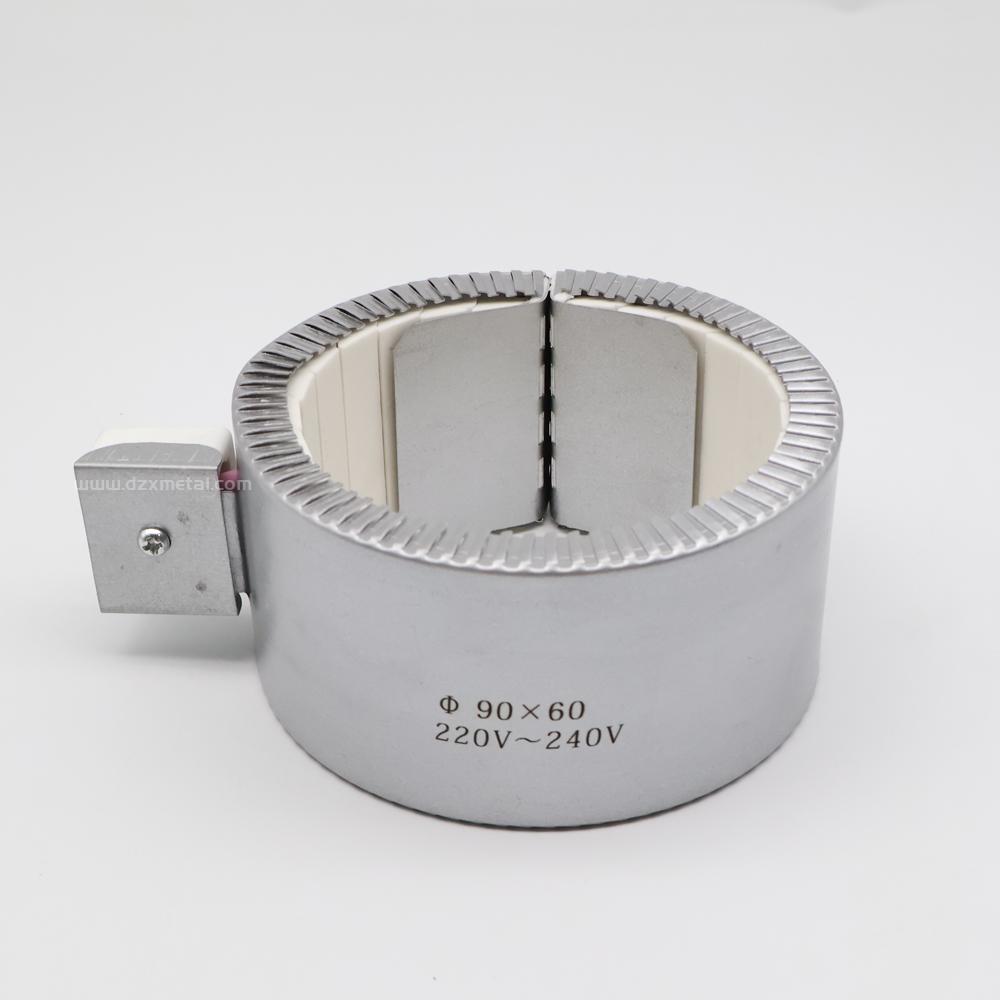 1200W Power Ceramic Heter Ring 125 ID Band Heater With Aluminum shell for Plastic Extrusion And Mold