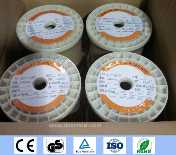 IEC60584 Class I Chromel Alumel Kp-Kn Type K Thermocouple Bare Wire for Extension Cable first7 sheet