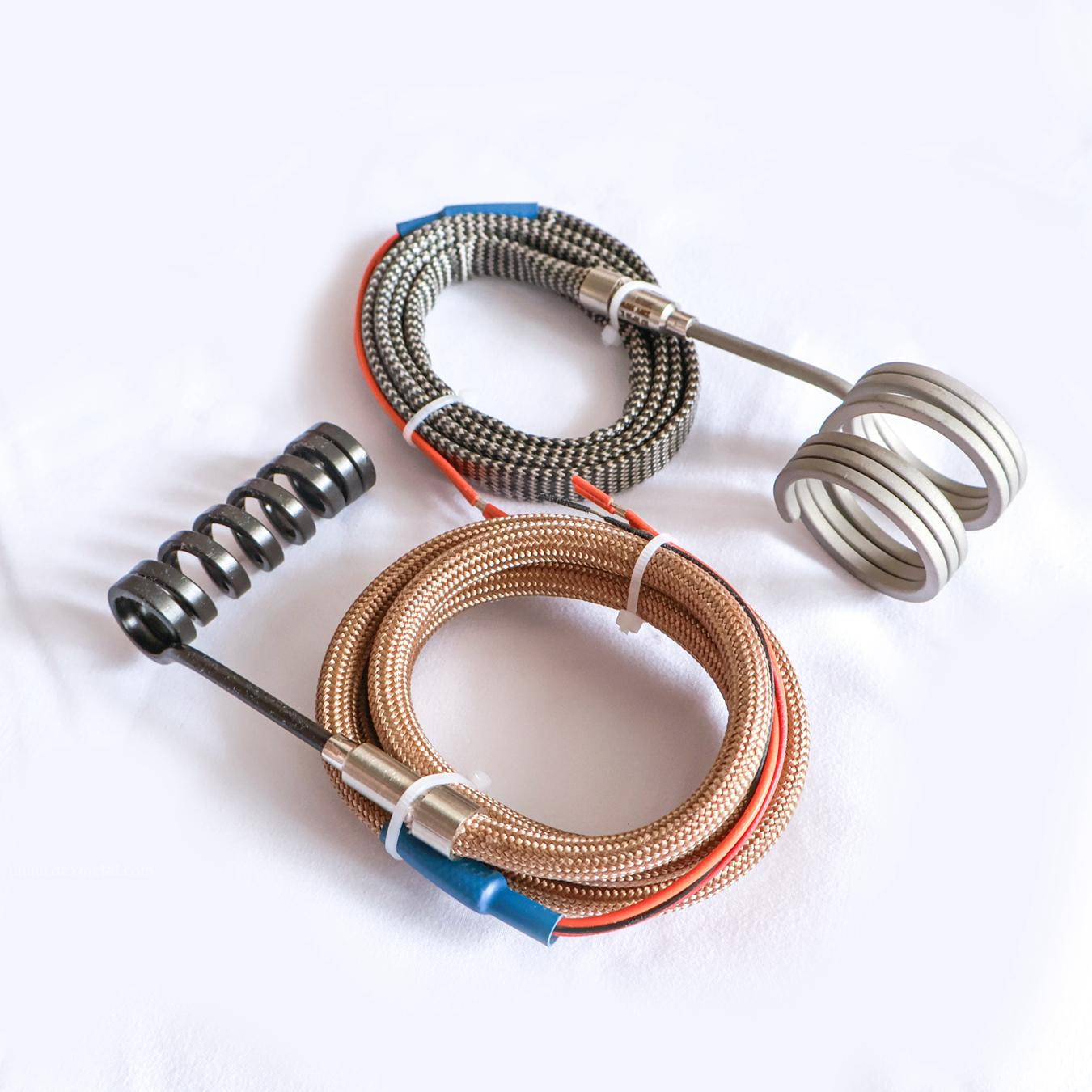 Hot runner heaters 220V Stainless Steel Flexible Coil Heater Element with J Type 5 Wire Thermocouple first1 sheet