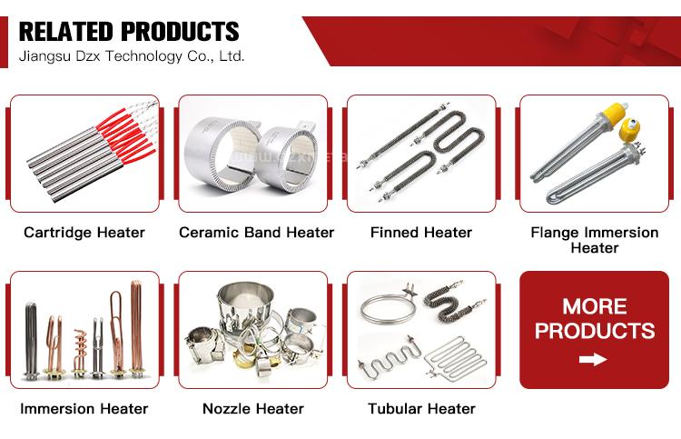 L U Type Straight Electric Tubular Heater 230V 1500W with Stainless Steel Flexible Tube first6 sheet