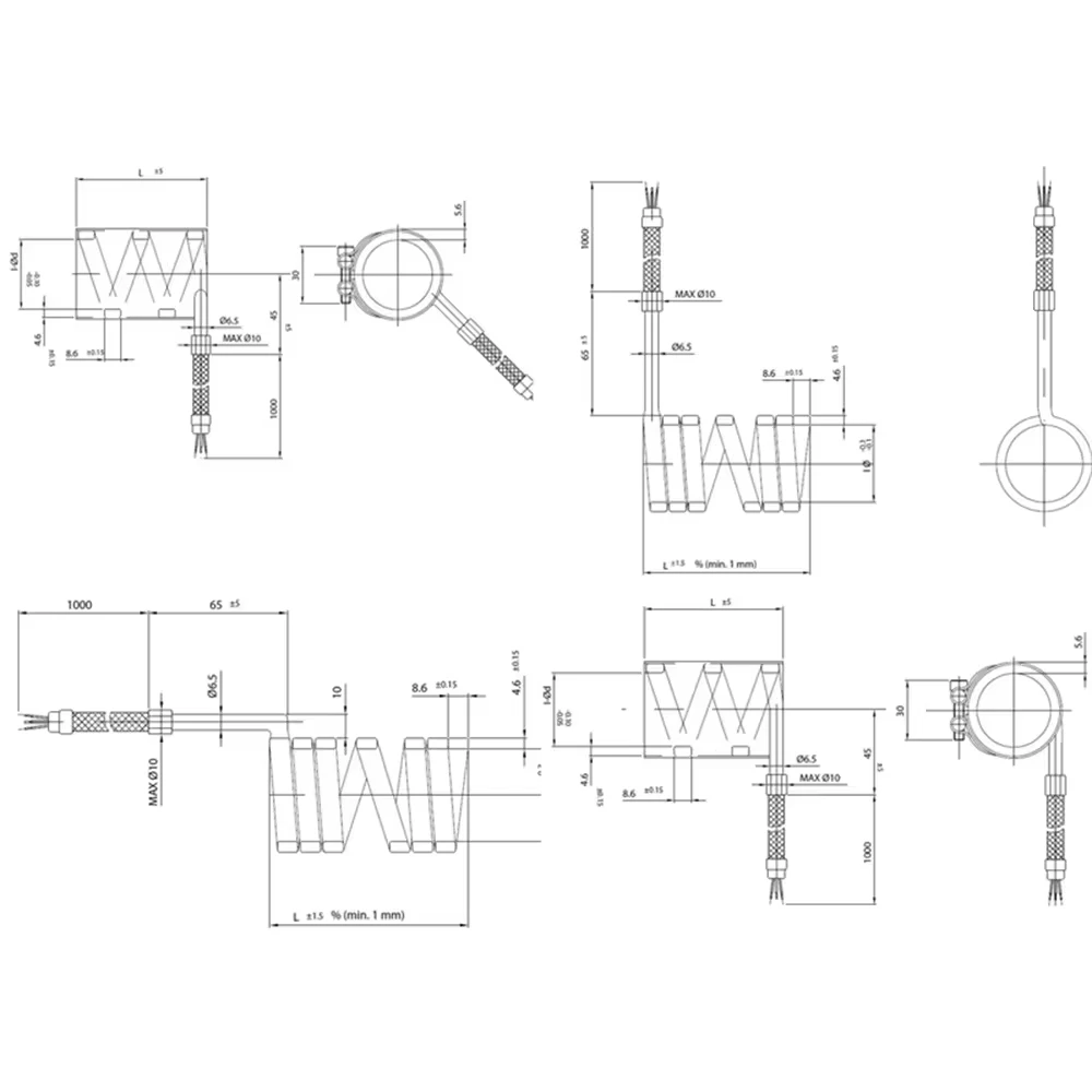 230V 500W Hot Runner Mould Industrial Heater Injection Molding Machine Spring first13 sheet