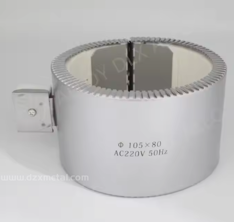 Stainless Steel Shell 220v Dia90x120mm 1500w Extruder Ceramic Band Heater For Making Masking first1 sheet