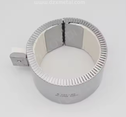 Stainless Steel Shell 220v Dia90x120mm 1500w Extruder Ceramic Band Heater For Making Masking