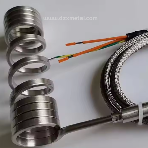 Electric Spring Coil Hot Runner Stainless Steel Nozzle Heater With J Type Thermocouple