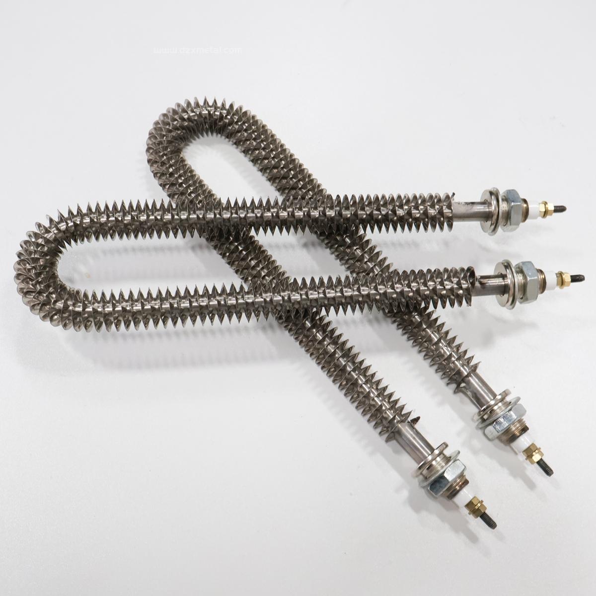 Electric 220V Tubular Finned Heater Oven Stainless Steel SUS304 Air Finned Heating Elements