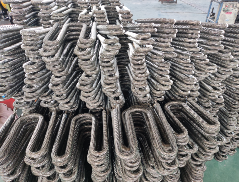 Electric 220V Tubular Finned Heater Oven Stainless Steel SUS304 Air Heating Elements first8 sheet