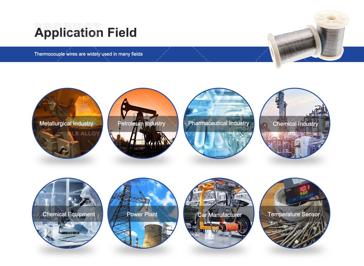 Hot Selling Thermocouple Wire K E J Type Used to manufacture thermocouple probes first4 sheet
