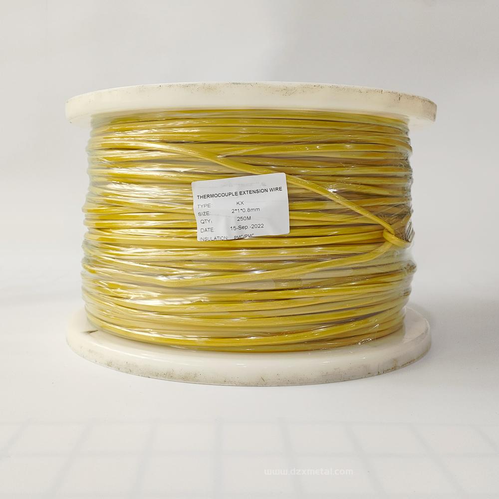 Type K Thermocouple Extension Wire with 900°C Max Temperature and UL Certification first1 sheet