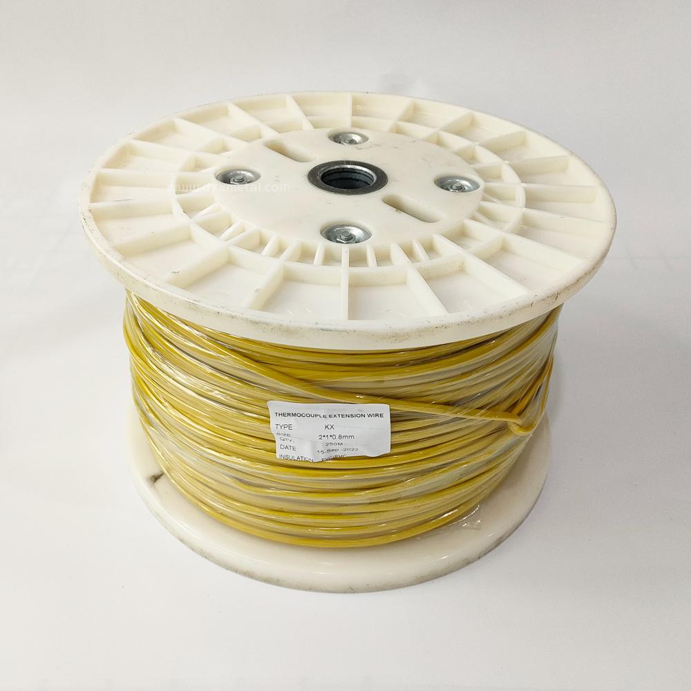 Type K Thermocouple Extension Wire with 900°C Max Temperature and UL Certification
